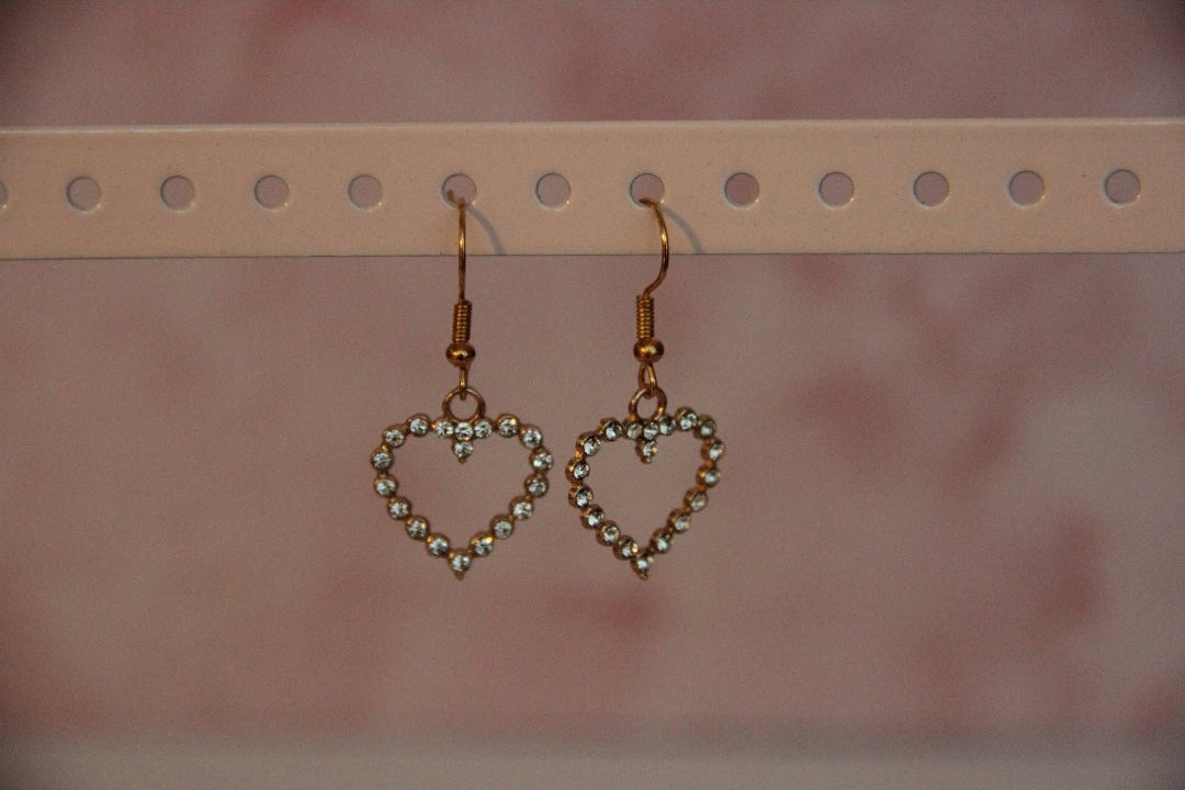 Oorbellen 'Sparkling heart'