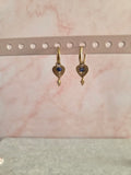 Oorbellen 'Midnight Heart'