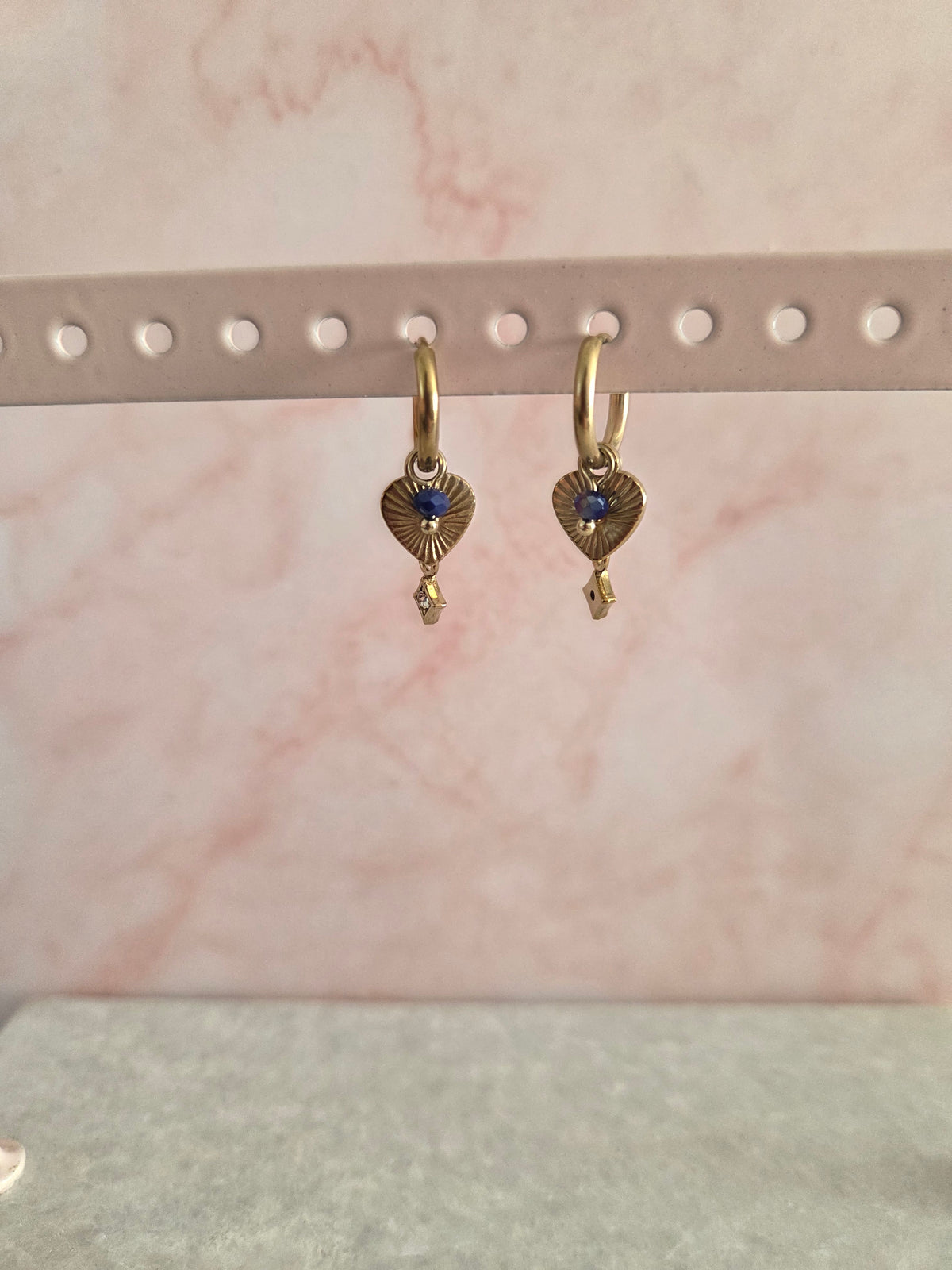 Oorbellen 'Midnight Heart'