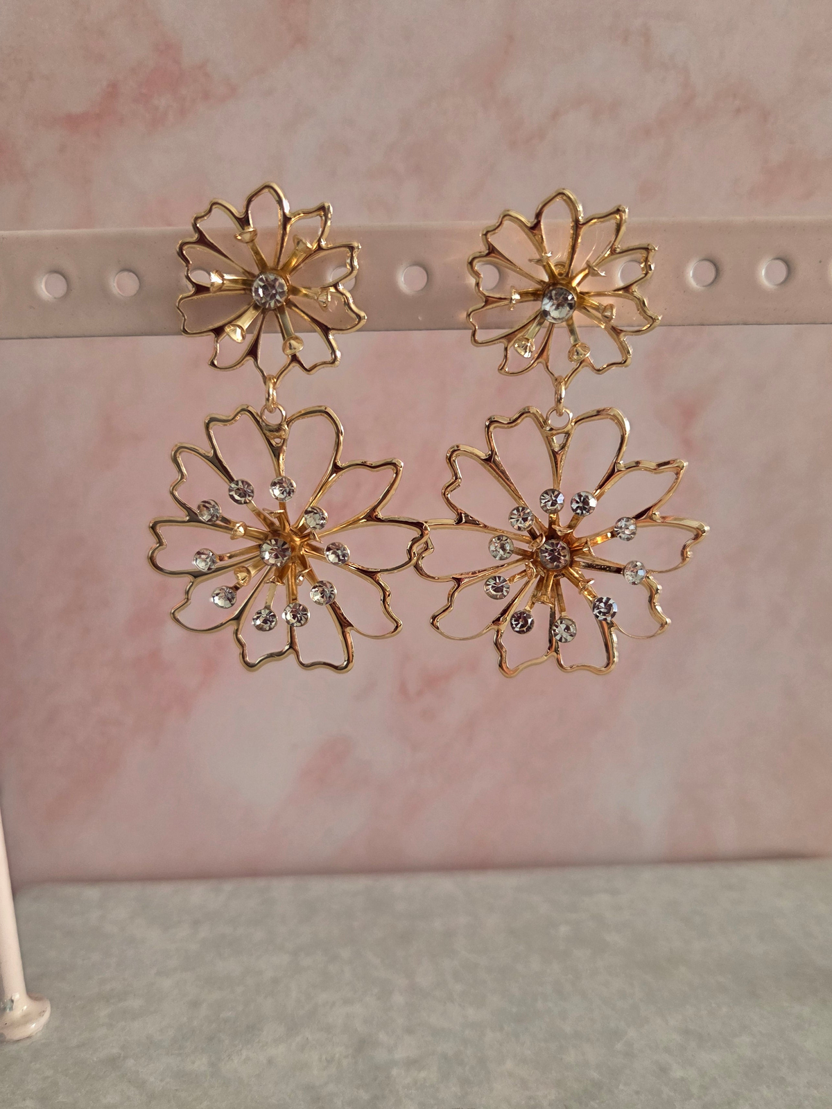 Oorbellen 'Golden Bloom'