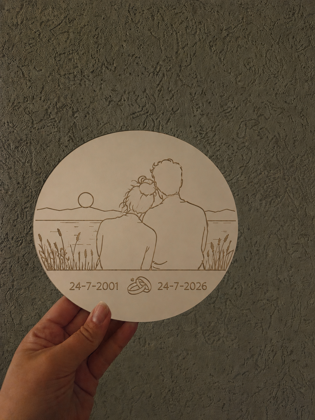 Spiegel met Lijntekening