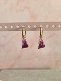 Oorbellen 'Purple Love'