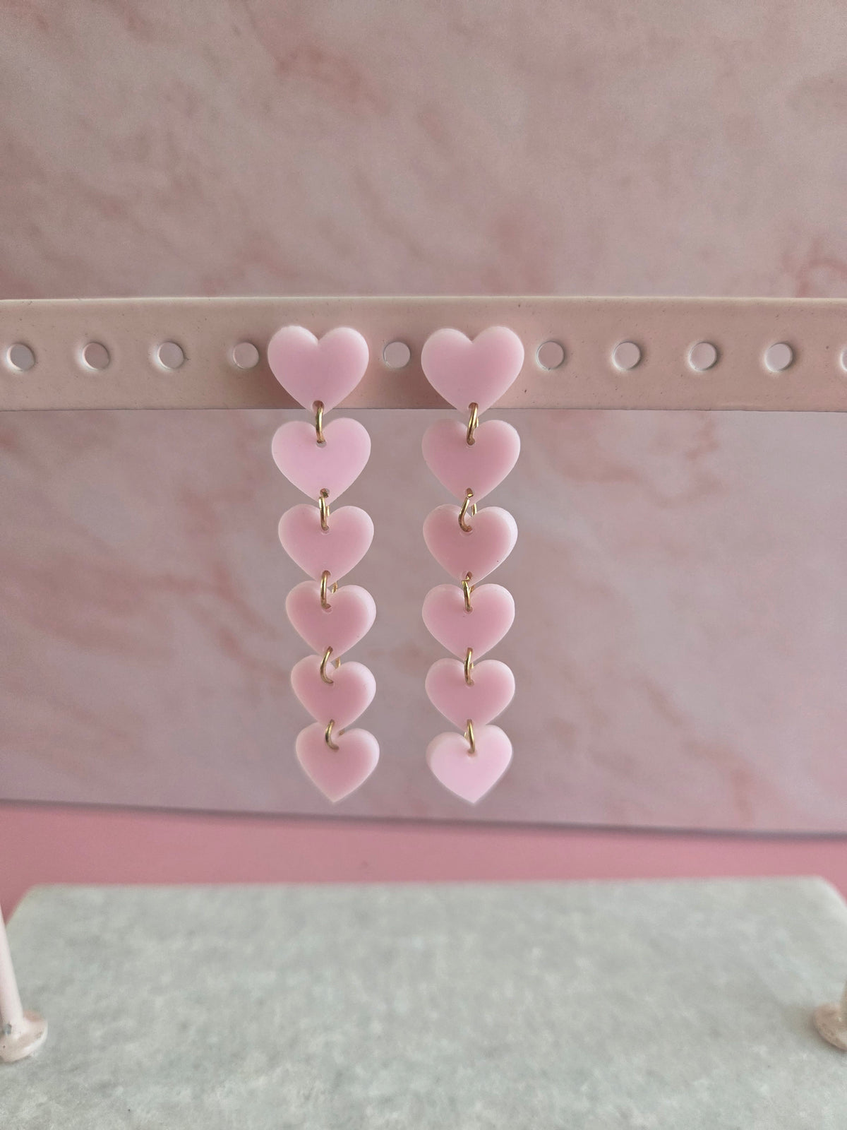 Oorbellen 'Heartfall'